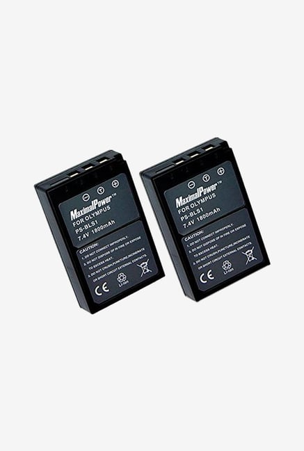 Maximal Power Db Db Oly Bls-1 X2 2Pcs Maximal power Replacement Battery Camera - Black Maximal Power Db Db Oly Bls-1 X2 2Pcs Maximal power Replacement Battery Camera - Black