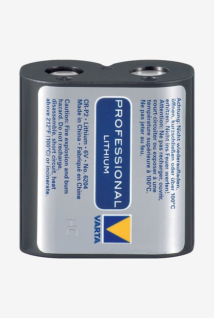 Varta Professional Lithium Cr-P2 6V Battery 6204 Varta Professional Lithium Cr-P2 6V Battery 6204