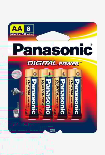Panasonic Digital Power Lr-6Ga/8B Aa Alkaline Batteries - 8 Pack Panasonic Digital Power Lr-6Ga/8B Aa Alkaline Batteries - 8 Pack