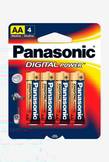 Panasonic Digital Power Lr-6Ga/4B Aa Alkaline Batteries - 4 Pack Panasonic Digital Power Lr-6Ga/4B Aa Alkaline Batteries - 4 Pack