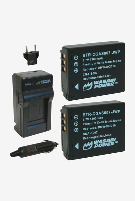 Wasabi Power Kit-Btr-Cgas007-Lch-S007-01 Battery And Charger Kit For Panasonic Wasabi Power Kit-Btr-Cgas007-Lch-S007-01 Battery And Charger Kit For Panasonic