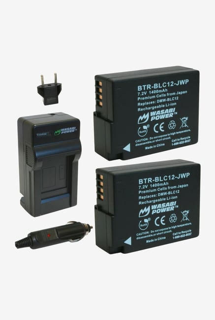 Wasabi Power Kit-Btr-Blc12-Lch-Blc12-01 Wasabi Power Battery (2-Pack) And Charger For Panasonic Wasabi Power Kit-Btr-Blc12-Lch-Blc12-01 Wasabi Power Battery (2-Pack) And Charger For Panasonic