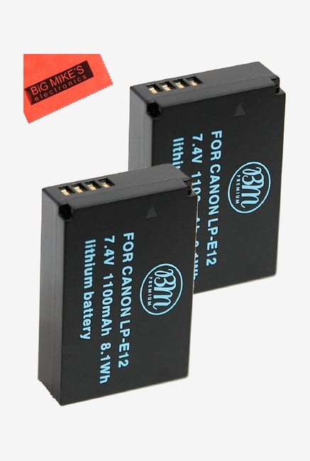 Lp-E12 Replacmenet Batteries For Canon Rebel Sl1, Eos-M Mirrorless Digital Camera + More - Pack Of 2 Lp-E12 Replacmenet Batteries For Canon Rebel Sl1, Eos-M Mirrorless Digital Camera + More - Pack Of 2