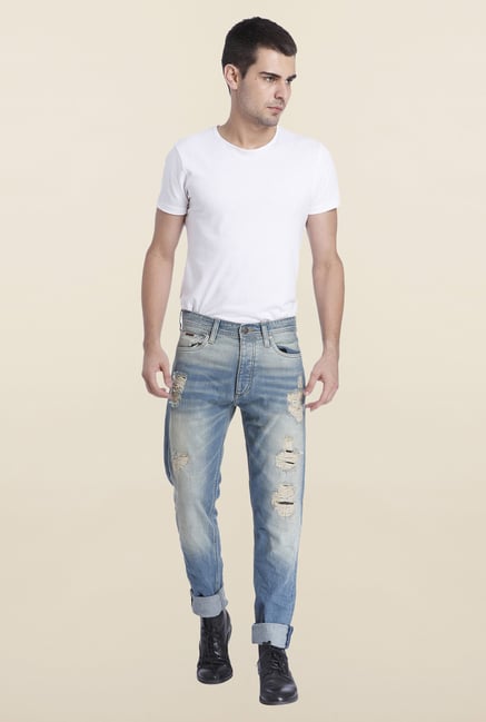 Jack & Jones Blue Ripped Erik Jeans Jack & Jones Blue Ripped Erik Jeans
