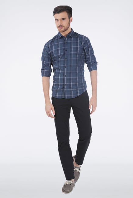 Basics Dark Grey Casual Shirt Basics Dark Grey Casual Shirt