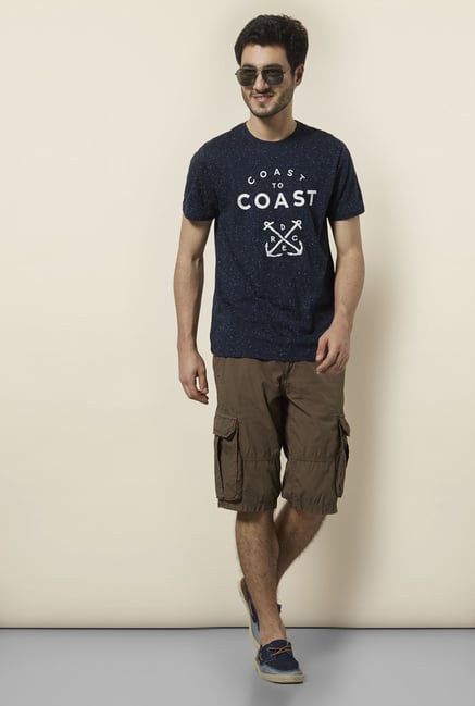celio* Navy Crew Neck T-Shirt celio* Navy Crew Neck T-Shirt