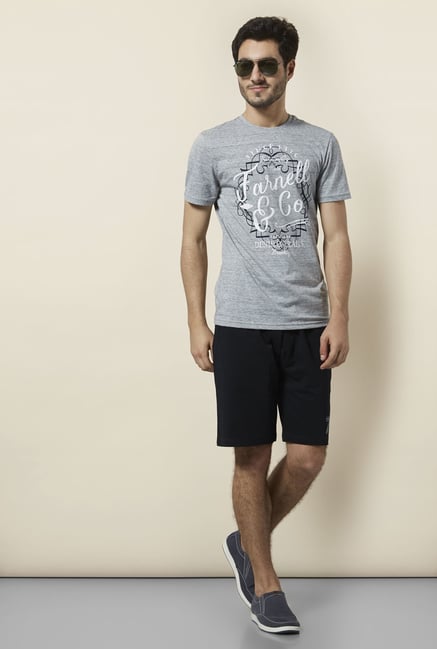 celio* Grey Printed T-Shirt celio* Grey Printed T-Shirt