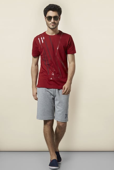 celio* Red Crew Neck T-Shirt celio* Red Crew Neck T-Shirt