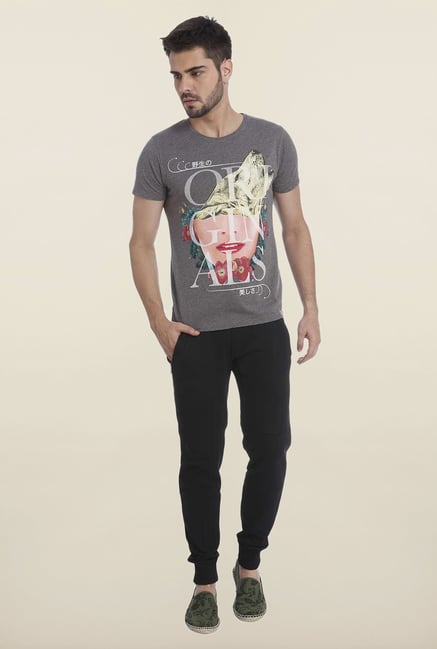 Jack & Jones Grey Graphic T Shirt Jack & Jones Grey Graphic T Shirt