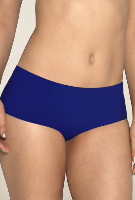 Amante Royal Blue Solid Hipster Panty Amante Royal Blue Solid Hipster Panty