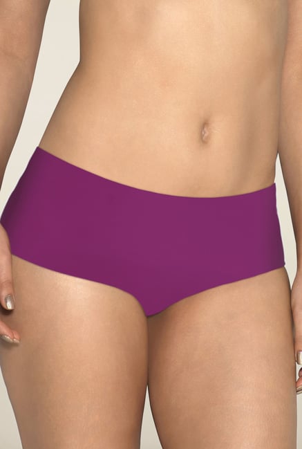 Amante Purple Solid Hipster Panty Amante Purple Solid Hipster Panty