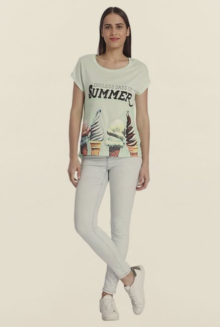 Vero Moda Canal Blue Printed Top Vero Moda Canal Blue Printed Top