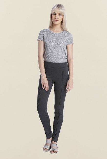 Vero Moda Dark Grey Pintuck Leggings Vero Moda Dark Grey Pintuck Leggings