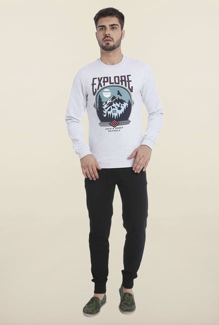 Jack & Jones White Crew Neck Sweatshirt Jack & Jones White Crew Neck Sweatshirt