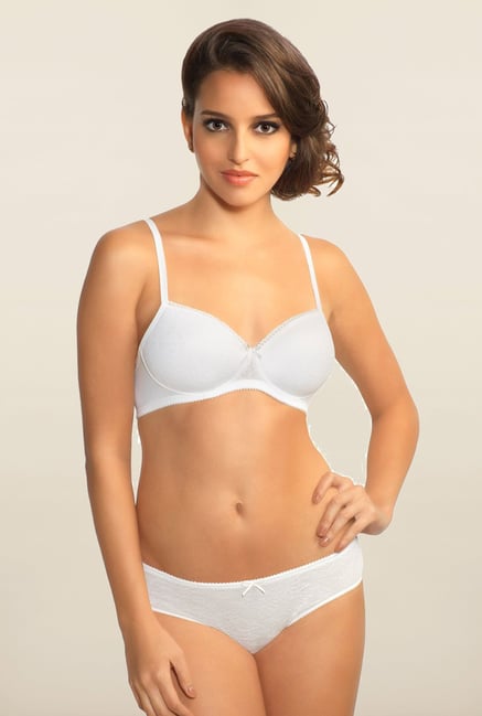 Amante White Cotton Padded Bra Amante White Cotton Padded Bra