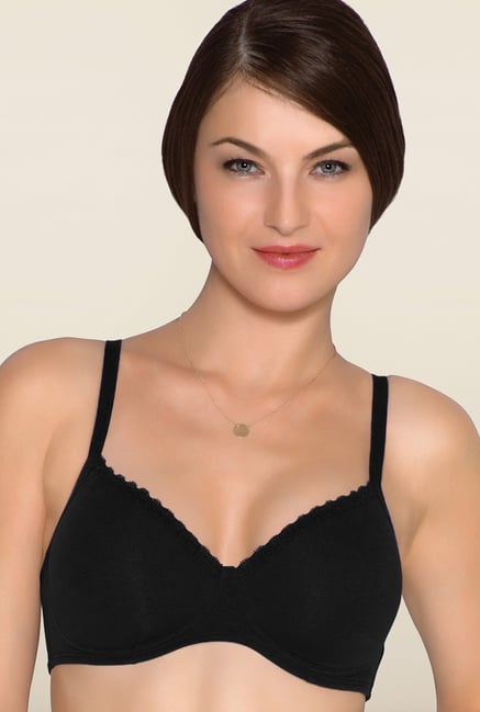 Amante Black Cotton Padded Bra Amante Black Cotton Padded Bra