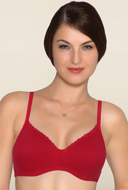 Amante Red Non Wired Cotton Bra Amante Red Non Wired Cotton Bra