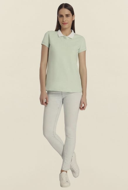 Vero Moda Green Solid T Shirt Vero Moda Green Solid T Shirt