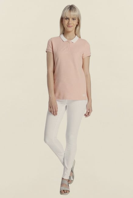Vero Moda Pink Solid T Shirt Vero Moda Pink Solid T Shirt