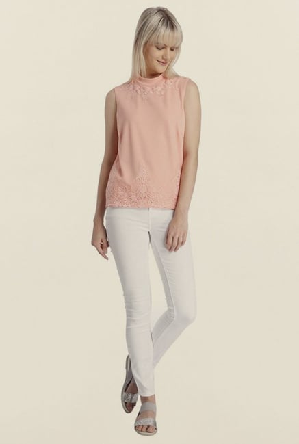Vero Moda Pink Embroidered Top Vero Moda Pink Embroidered Top