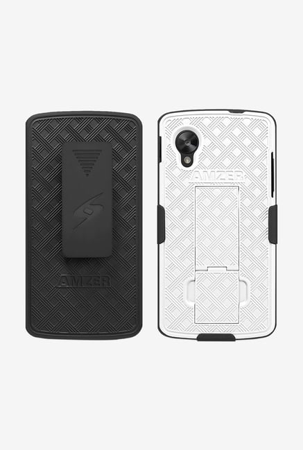 Amzer Shellster Case with Kickstand Black/White for Nexus 5 Amzer Shellster Case with Kickstand Black/White for Nexus 5