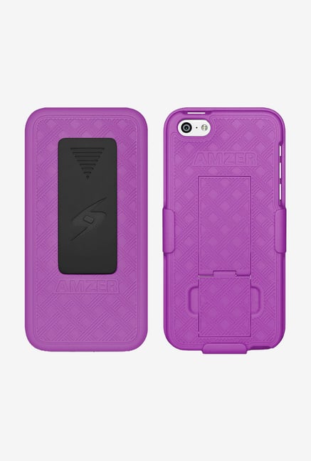 Amzer Shellster Case with Kickstand Purple for iPhone 5 Amzer Shellster Case with Kickstand Purple for iPhone 5