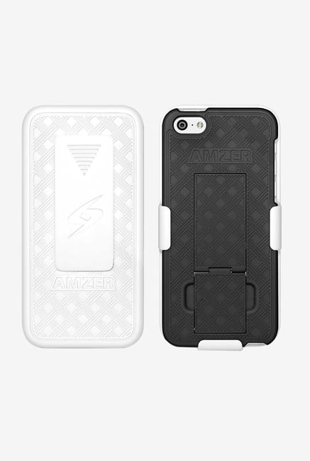 Amzer Shellster Case with Kickstand Black/White for iPhone 5 Amzer Shellster Case with Kickstand Black/White for iPhone 5