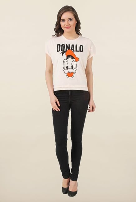 Mickey & Friends Neon Neps Crew Neck Top Mickey & Friends Neon Neps Crew Neck Top