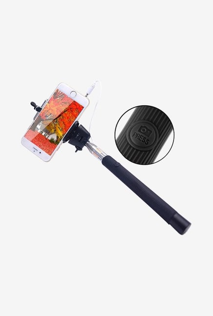 Callmate SSACBK Selfie Stick with Aux Cable Black Callmate SSACBK Selfie Stick with Aux Cable Black