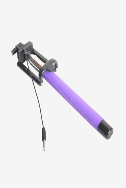 Callmate FSSAUXCPU Selfie Stick with Aux Cable Purple Callmate FSSAUXCPU Selfie Stick with Aux Cable Purple