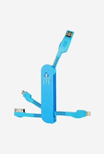 Callmate 3 in 1 Saber Sync and Charging Cable Blue Callmate 3 in 1 Saber Sync and Charging Cable Blue