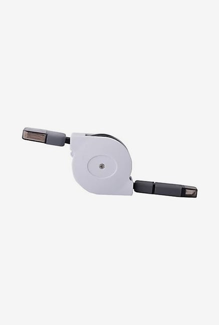 Callmate 2 in 1 Retractable Data & Sync Charging Cable Black Callmate 2 in 1 Retractable Data & Sync Charging Cable Black