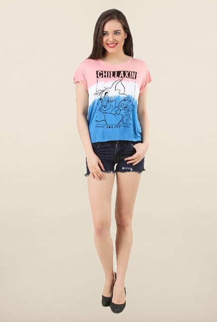 Tom & Jerry Multicolor Tie Dye Top Tom & Jerry Multicolor Tie Dye Top