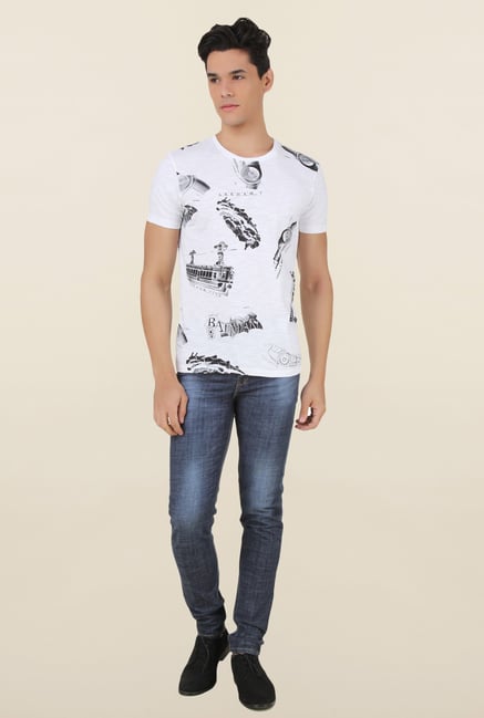 Arkham Asylum White Crew Neck T Shirt Arkham Asylum White Crew Neck T Shirt