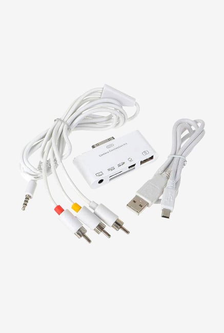 Callmate 5 in 1 Camera Connection Kit With AV Cable White Callmate 5 in 1 Camera Connection Kit With AV Cable White