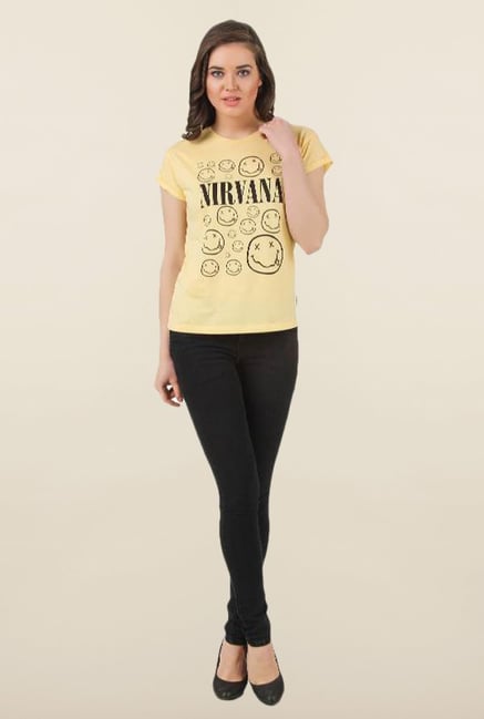 Nirvana Yellow Printed Top Nirvana Yellow Printed Top