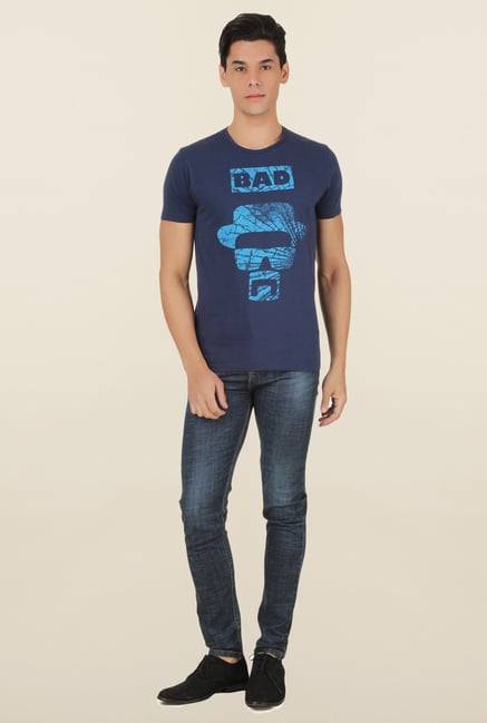 Breaking Bad Navy Printed T Shirt Breaking Bad Navy Printed T Shirt
