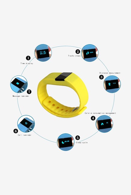Callmate Fitbit Wireless Activity Smart Bracelet Yellow Callmate Fitbit Wireless Activity Smart Bracelet Yellow
