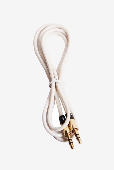 Callmate Metal AUX to AUX Cable White Callmate Metal AUX to AUX Cable White