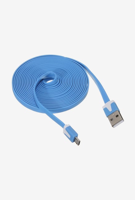 Callmate Rub flat Micro USB Charging Cable Blue Callmate Rub flat Micro USB Charging Cable Blue