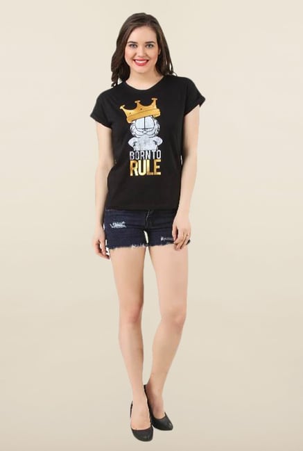 Garfield Black Cotton Top Garfield Black Cotton Top