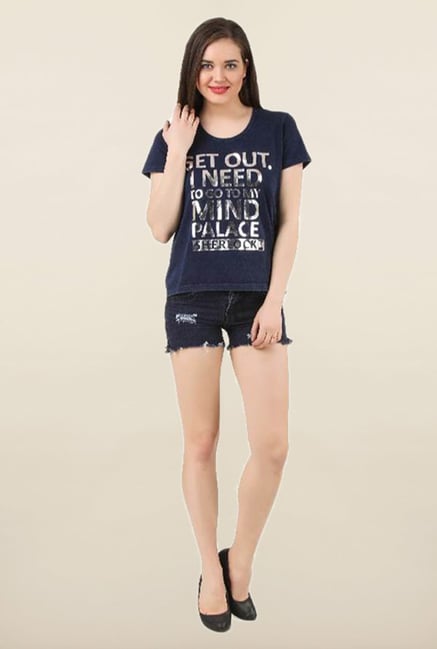 Sherlock Blue Cotton Top Sherlock Blue Cotton Top