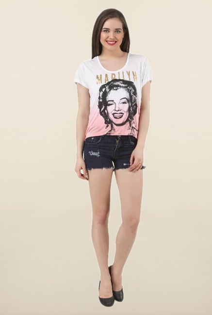 Marilyn Monroe White Ombre Top Marilyn Monroe White Ombre Top