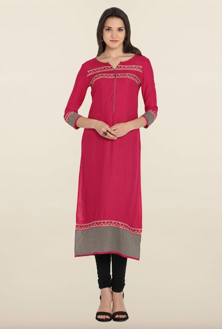 Soch Pink Printed Kurta Soch Pink Printed Kurta