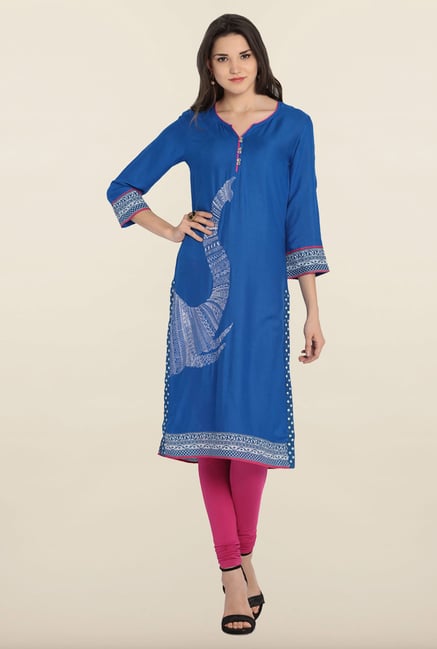 Soch Royal Blue Embroidered Kurta Soch Royal Blue Embroidered Kurta