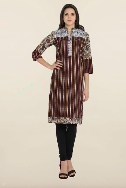 Soch Multicolor Geometric Printed Cotton Kurta Soch Multicolor Geometric Printed Cotton Kurta