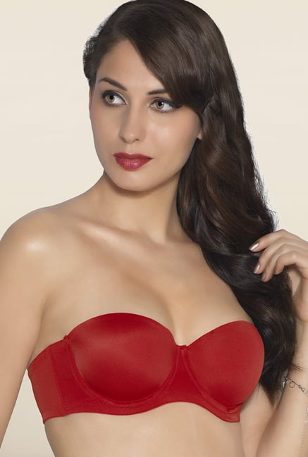 Amante Red Strapless Padded Bra Amante Red Strapless Padded Bra