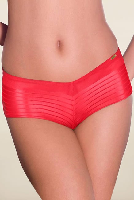 Amante Red Striped Boyshort Amante Red Striped Boyshort