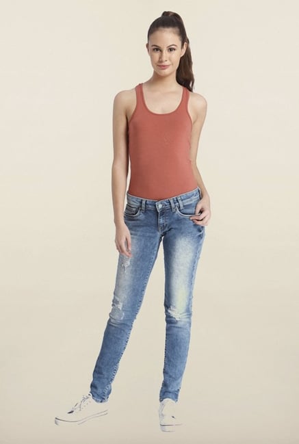 Only Blue Mid Rise Skinny Fit Jeans Only Blue Mid Rise Skinny Fit Jeans