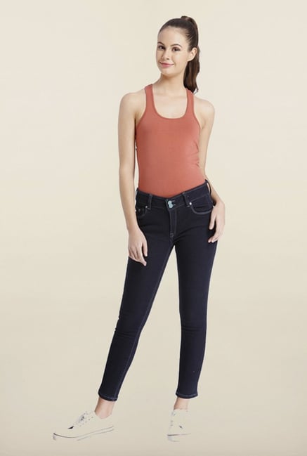 Only Dark Blue Denim Skinny Fit Jeans Only Dark Blue Denim Skinny Fit Jeans